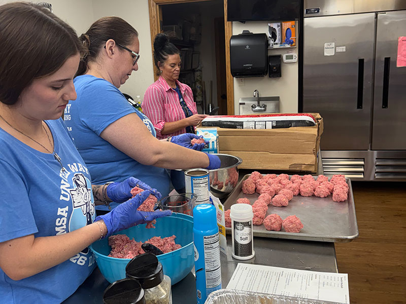 Day of Caring Meal prep