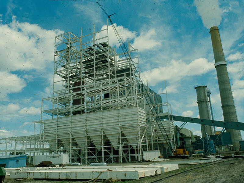 LOS unit two during construction