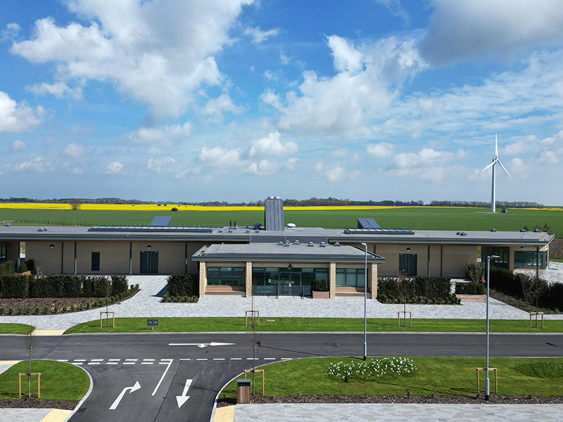 Large hospital building