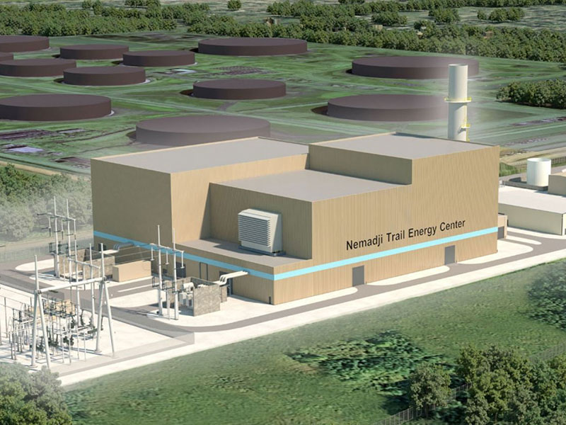 artist rendering of power plant