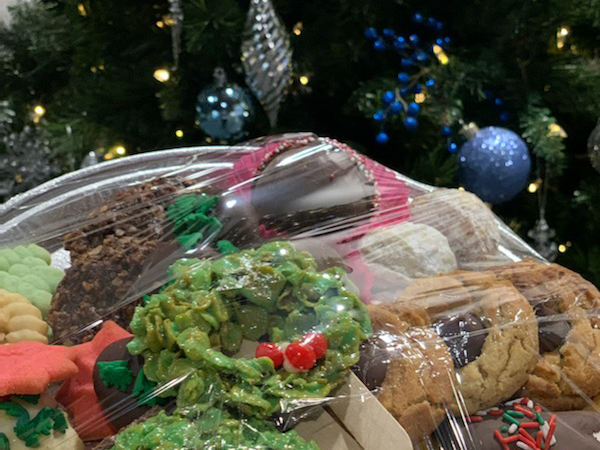 Plate of Christmas treats