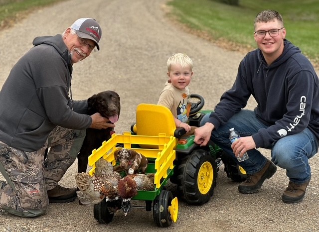 Milo Dyke and grandsons