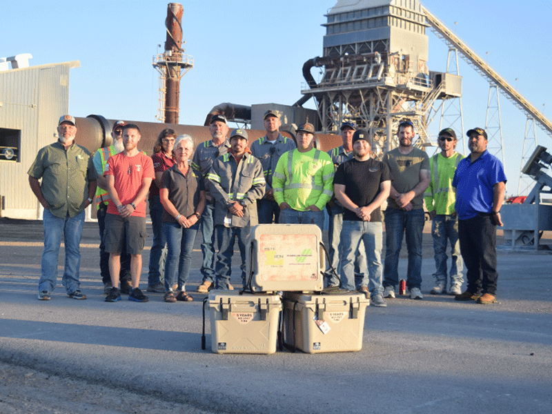 Part of the team from Wyoming Lime Producers