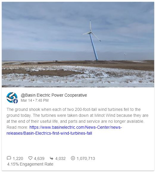 Top Facebook post 2022 Basin Electric