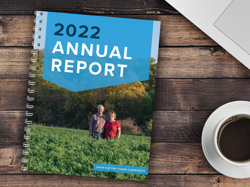cover of the 2022 Basin Electric Annual Report