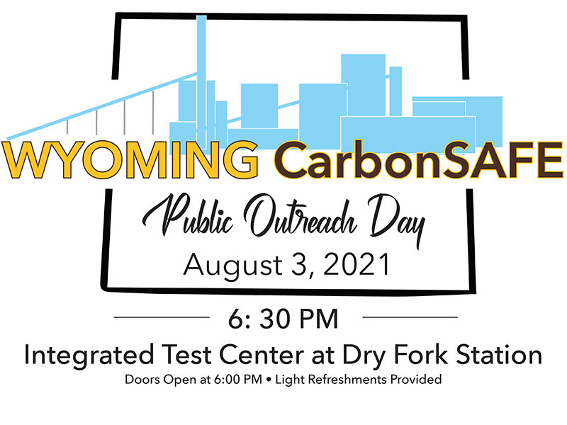 Save the Date for a public outreach meeting on Aug 3 at 6:30 p.m. at the Wyoming Integrated Test Center at Dry Fork Station