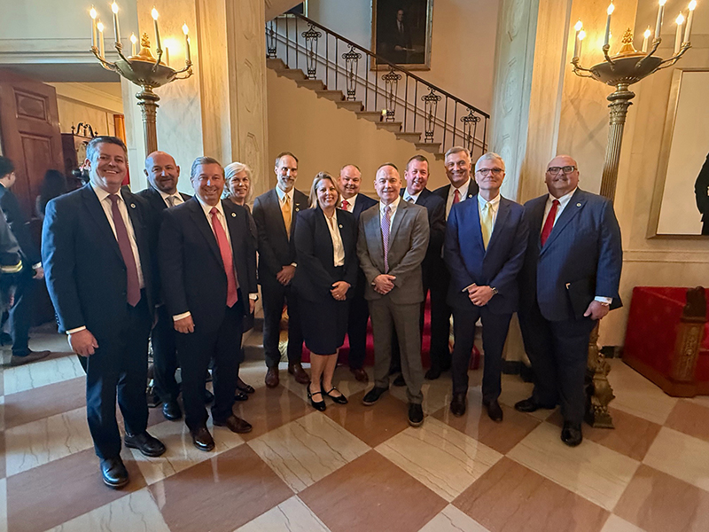 Todd Brickhouse with fellow Cooperative leaders