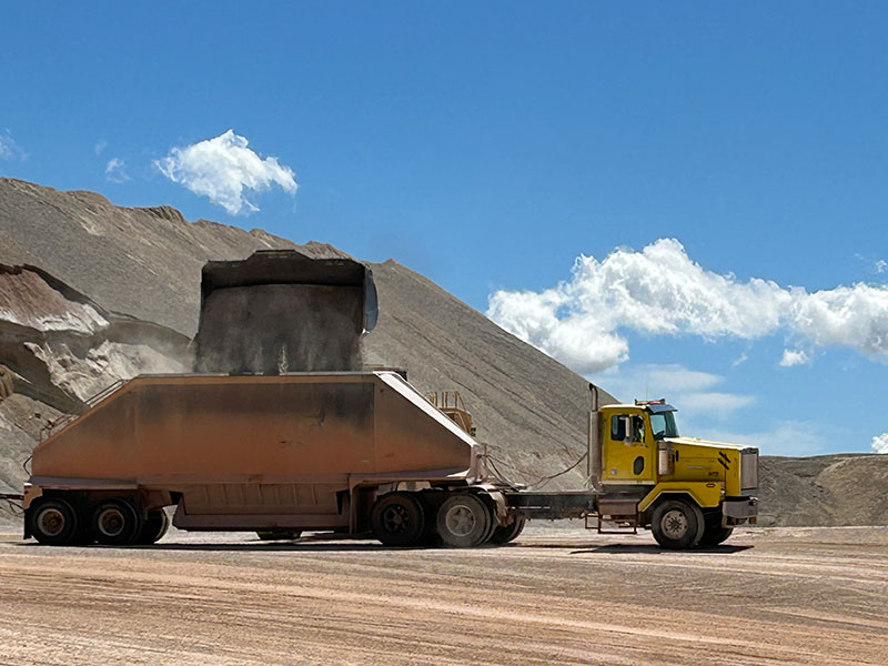 loading truck