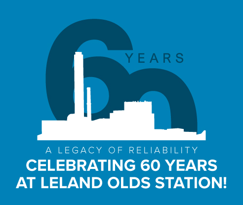 Blue design for LOS anniversary