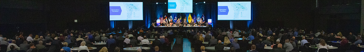annual meeting stage and participants