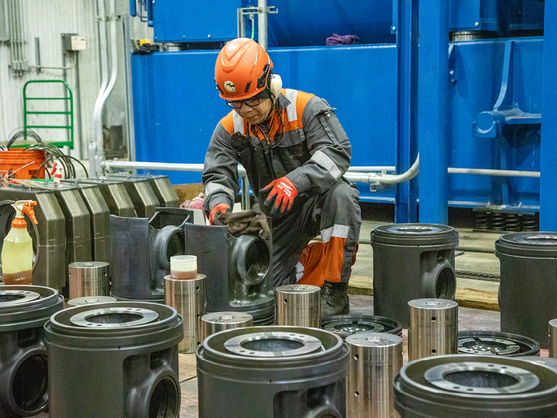 man working on engine