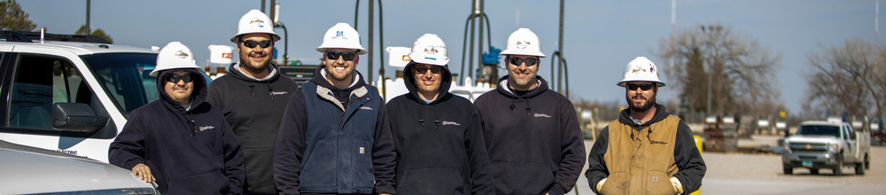 Employees outside attending training