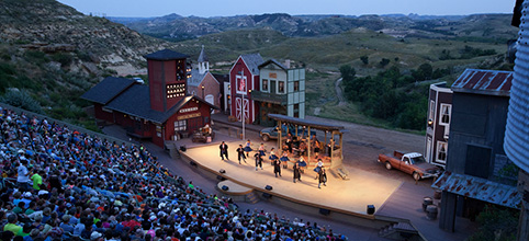 Medora Musical performers on stage in the evening
