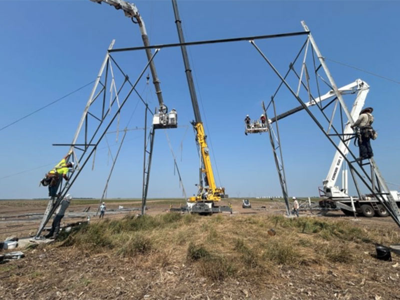 June storm damage transmission
