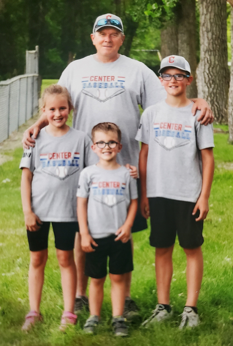 Dan Haag with his grandchildren