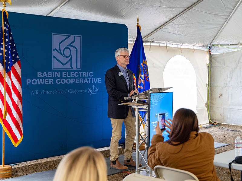 Todd Brickhouse addresses the audience