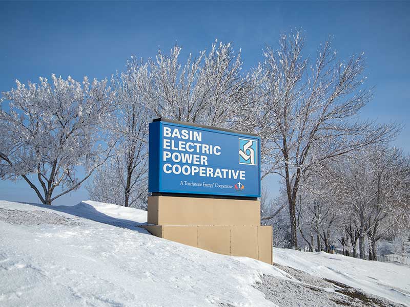 Winter snapshot of Basin Electric Headquarters
